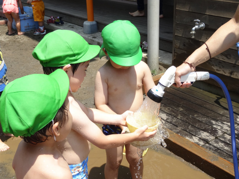 わかば　☆水遊び