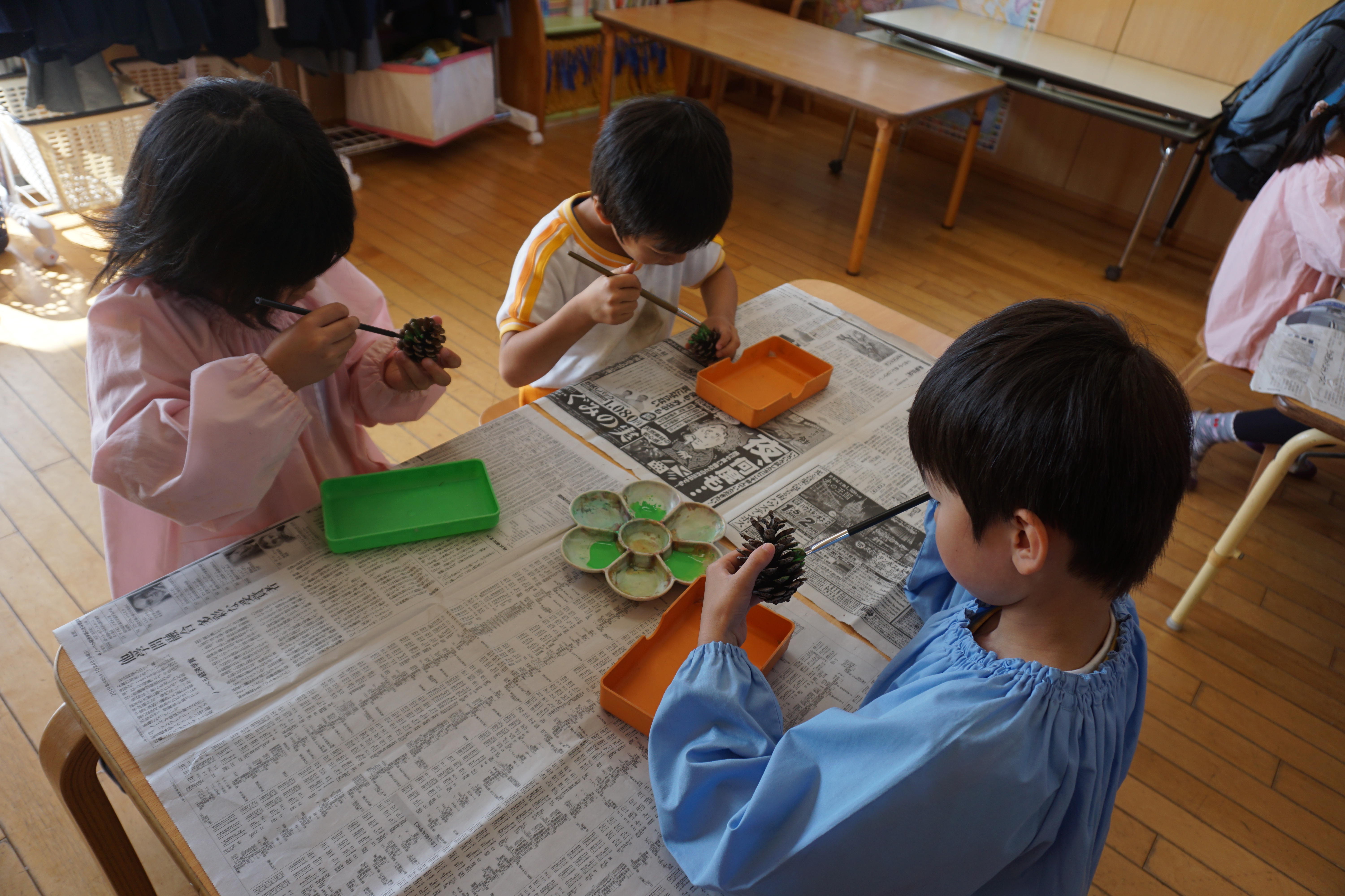 おうぎ(5歳児)★クリスマス制作