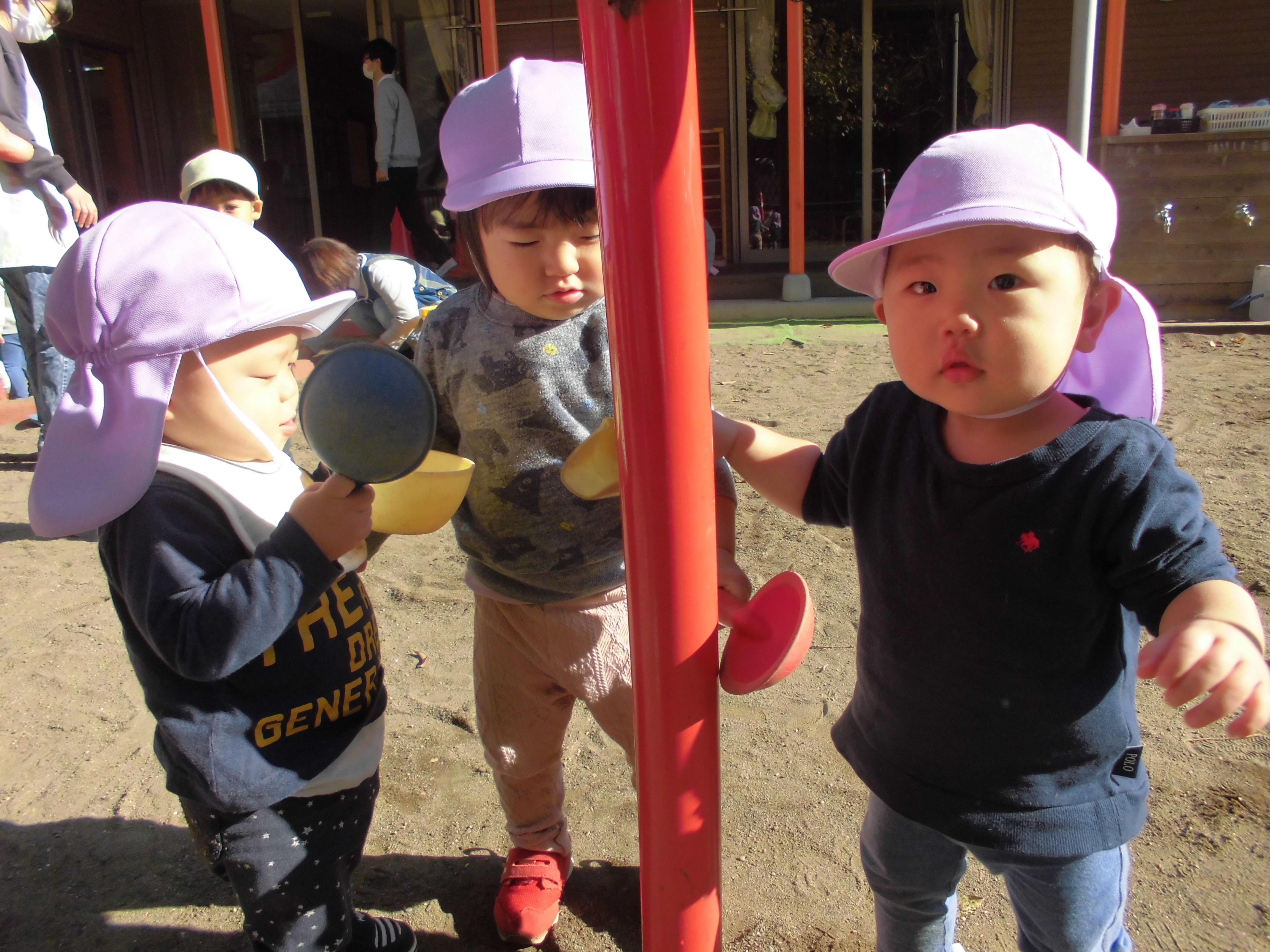 園庭遊び☆つぼみ組(０歳児)