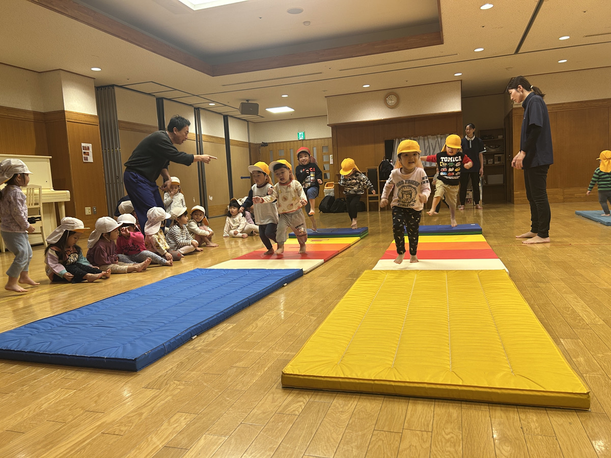 ちょうちょ組☆体育の様子