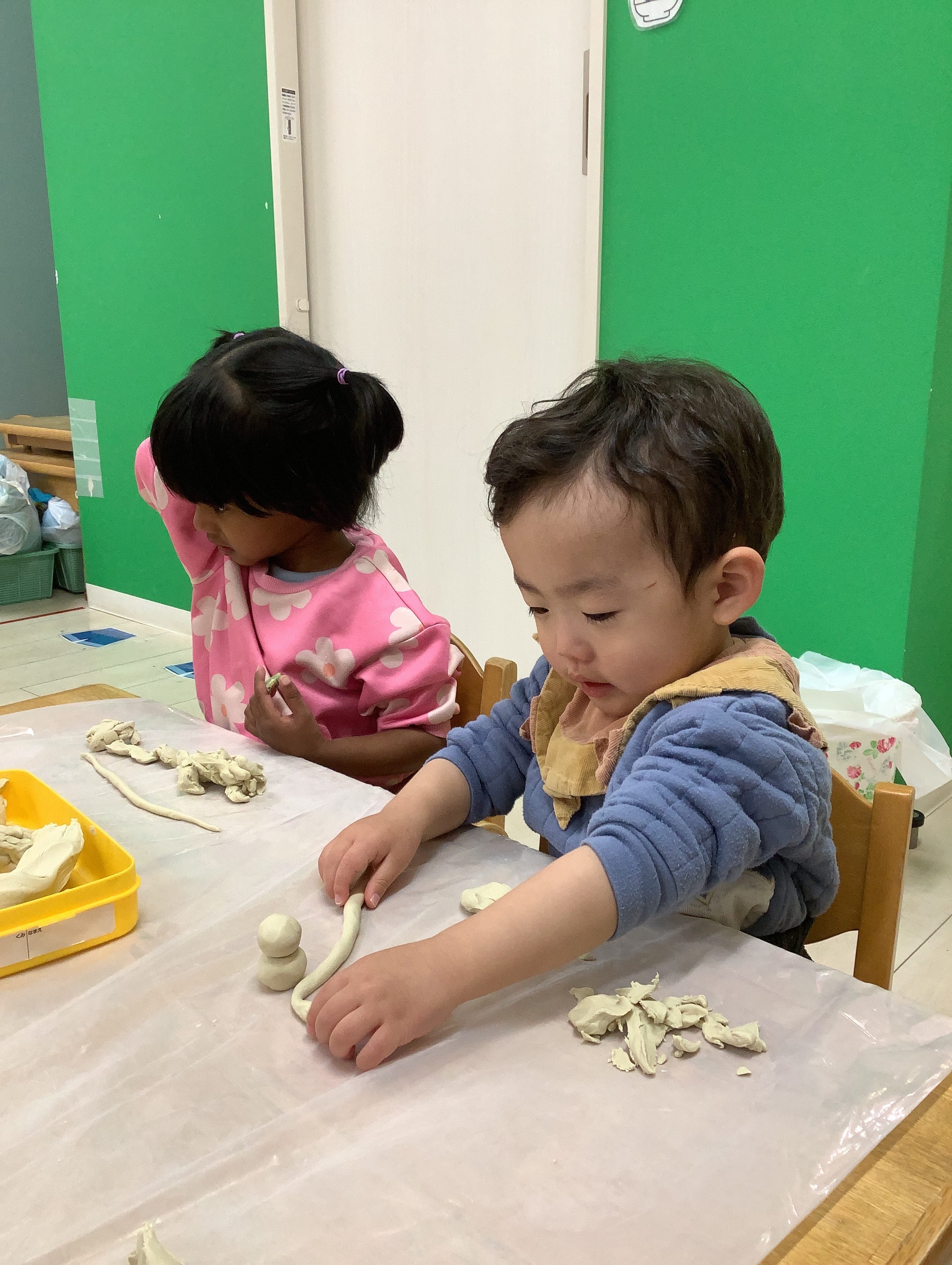 第二保育園☆粘土遊び