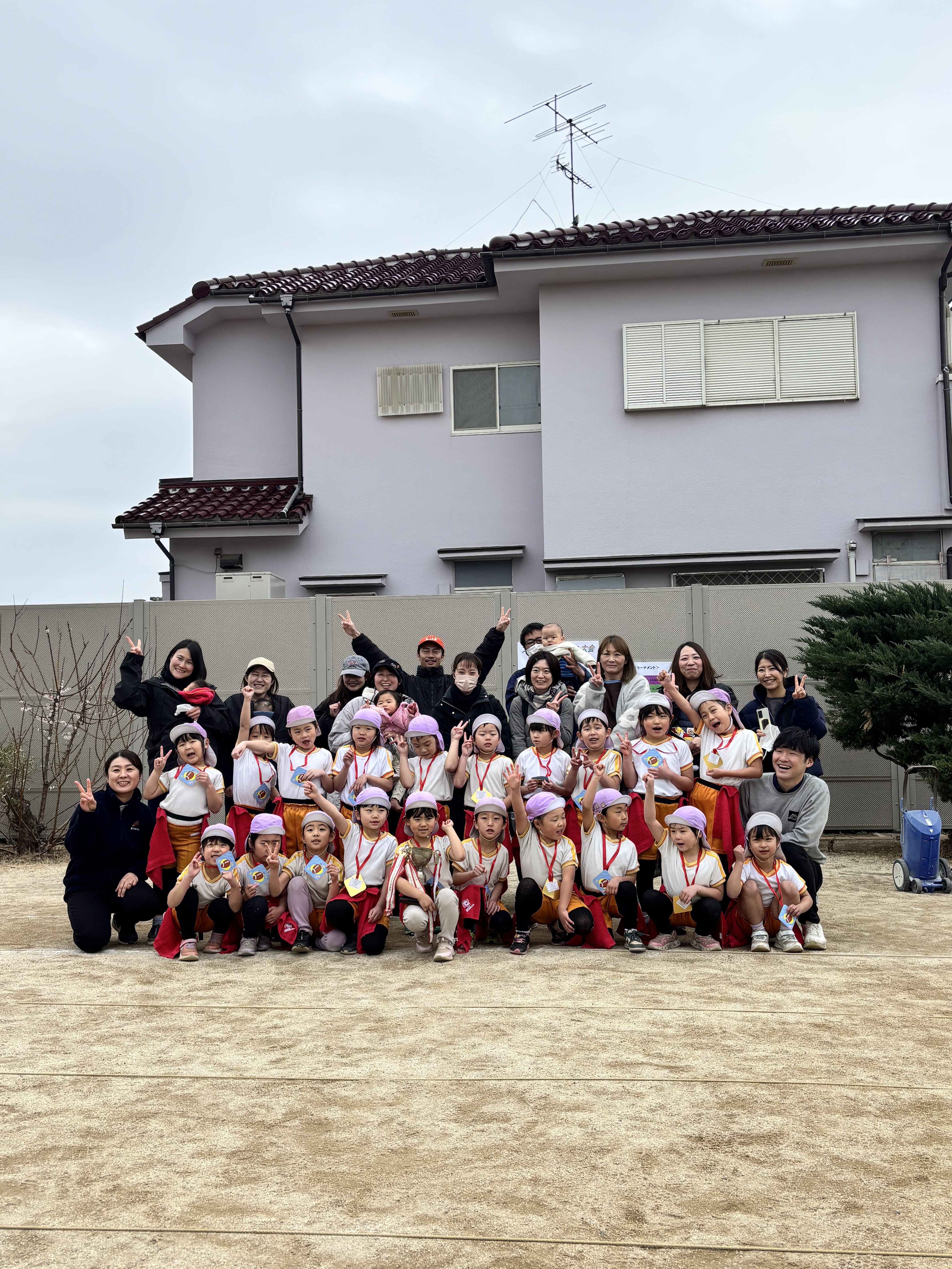 おうぎ組☆フラッグ大会の様子